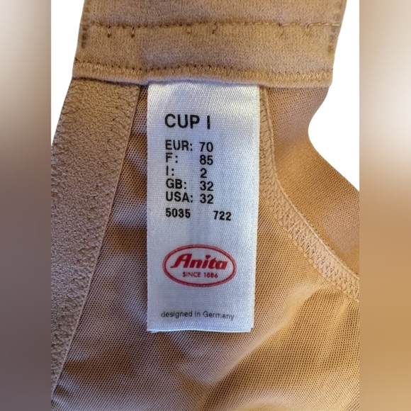 Anita NWT Maternity Nursing Bra Nude Size 32I - Picture 5 of 6